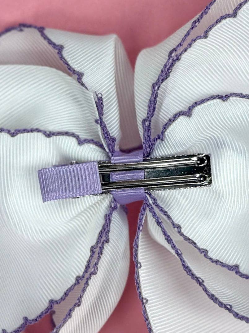 Lavender Moonstitch Bow
