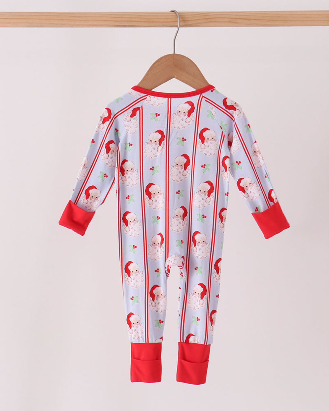 Santa Stripe PJ Romper