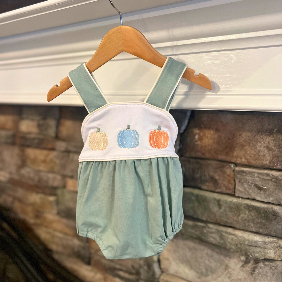 Pumpkin Embroidered Bubble