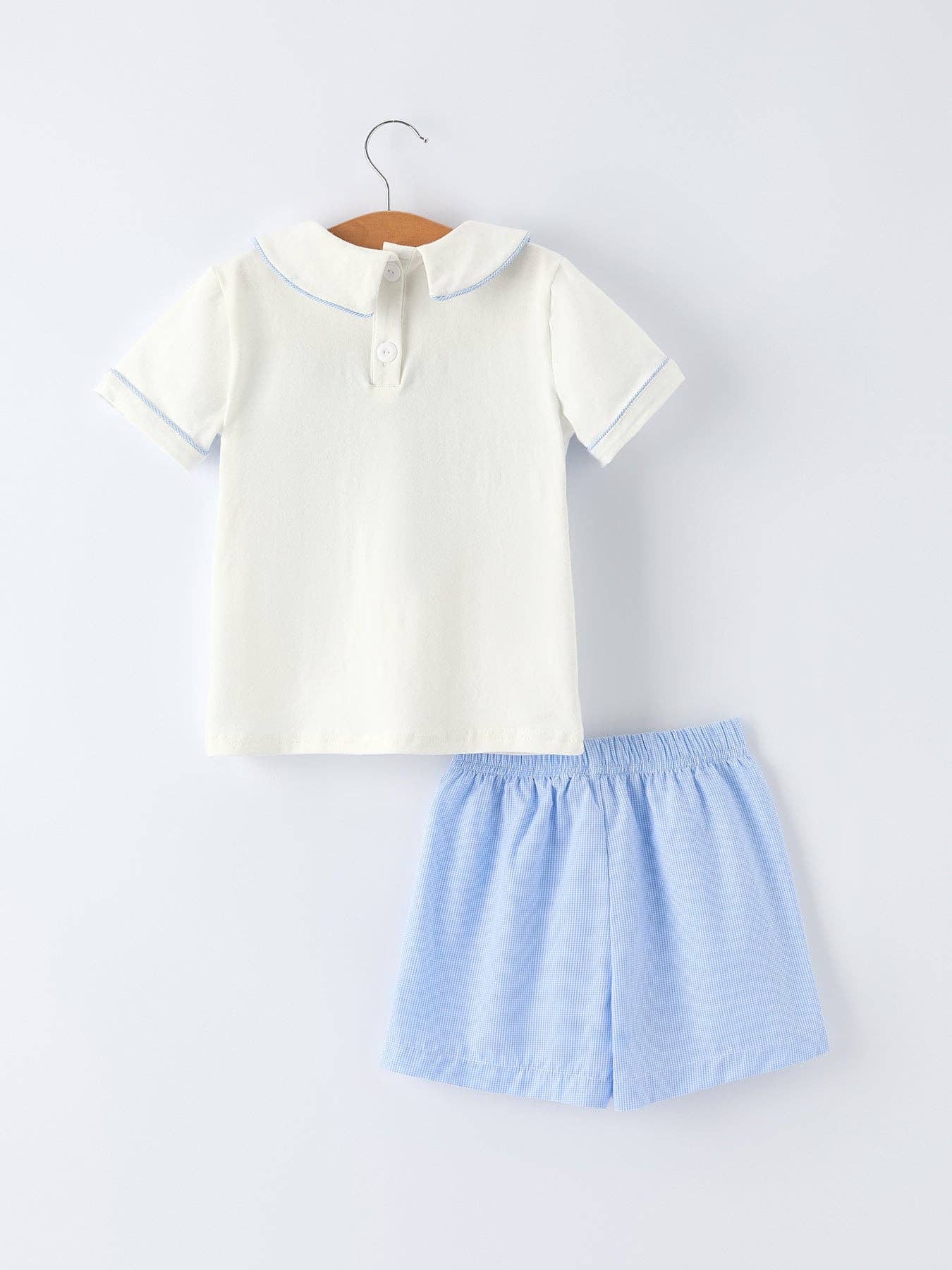 Timeless Blue Cross Shorts Set