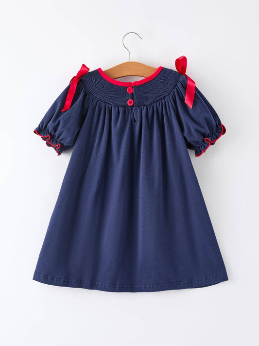 Navy Sleigh Dress