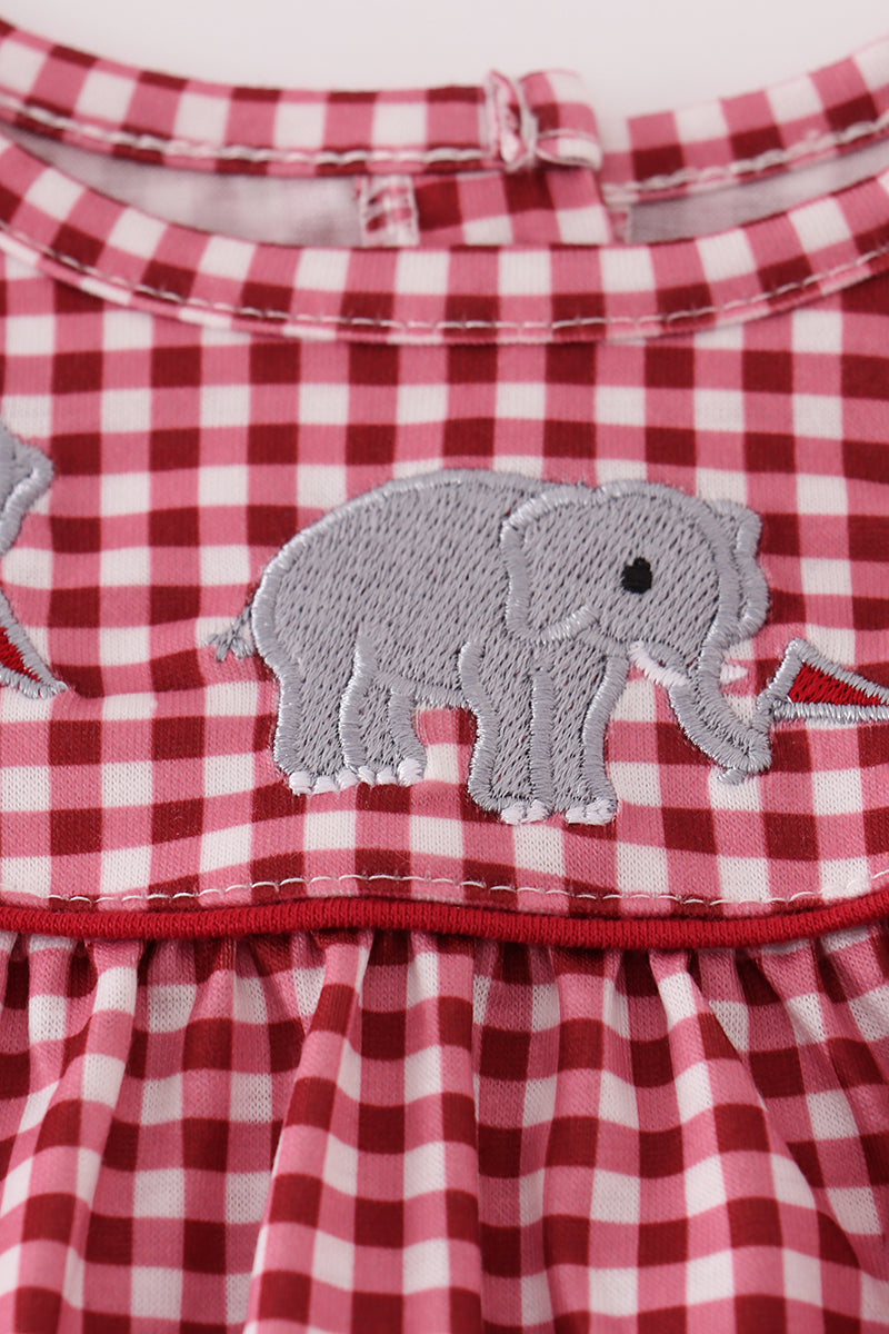 Elephant Check Bloomer Set