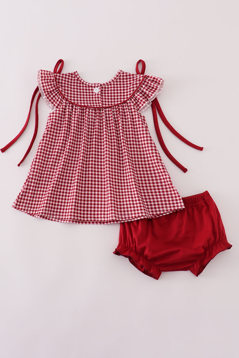 Elephant Check Bloomer Set