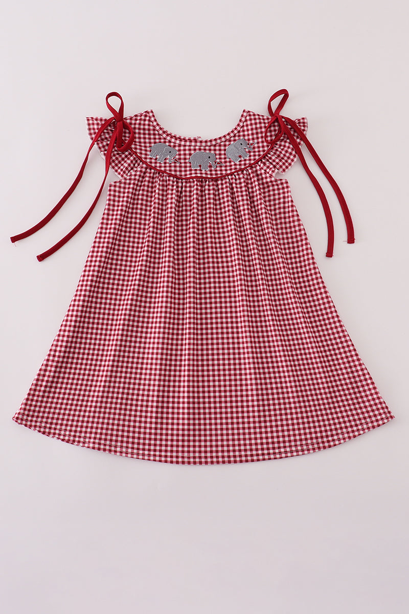 Elephant Check Dress