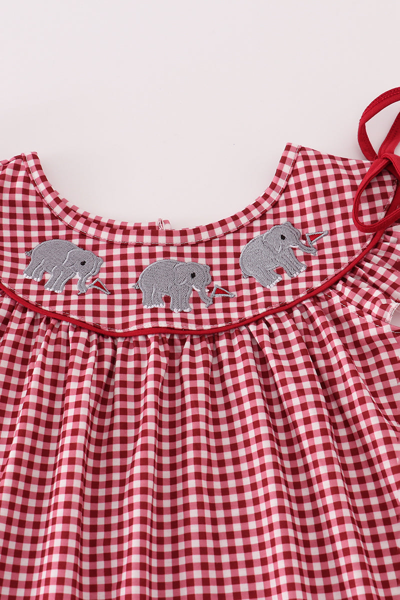 Elephant Check Bloomer Set