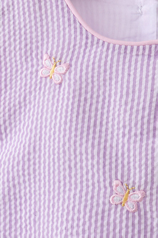 Purple Butterfly Bloomer Set