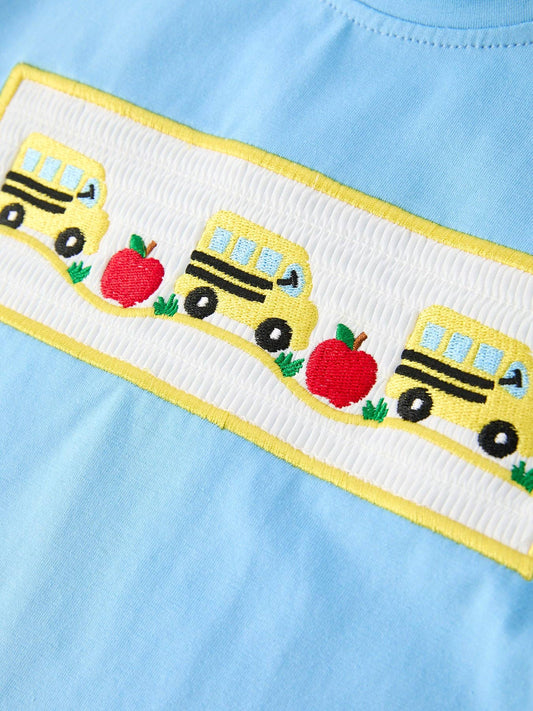 School Bus Shorts Set