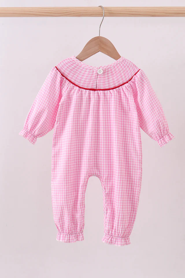 Gingham Hearts Romper