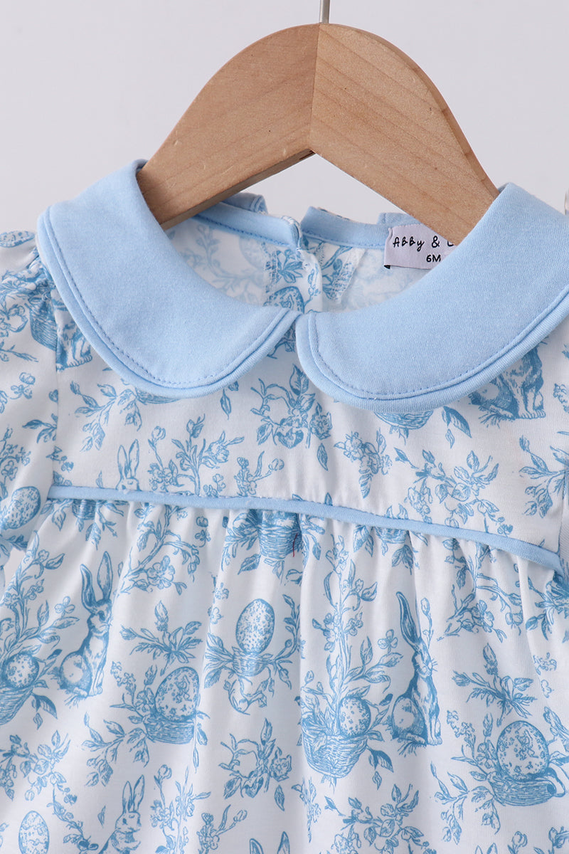 Blue Bunny Toile Set