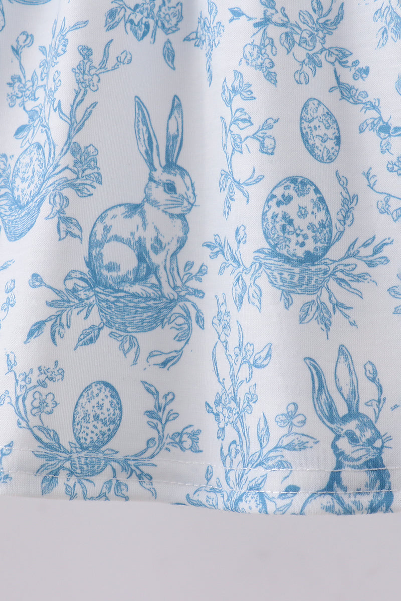 Blue Bunny Toile Set