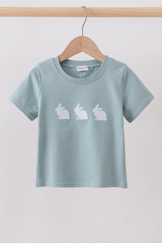 Teal Bunny Tee