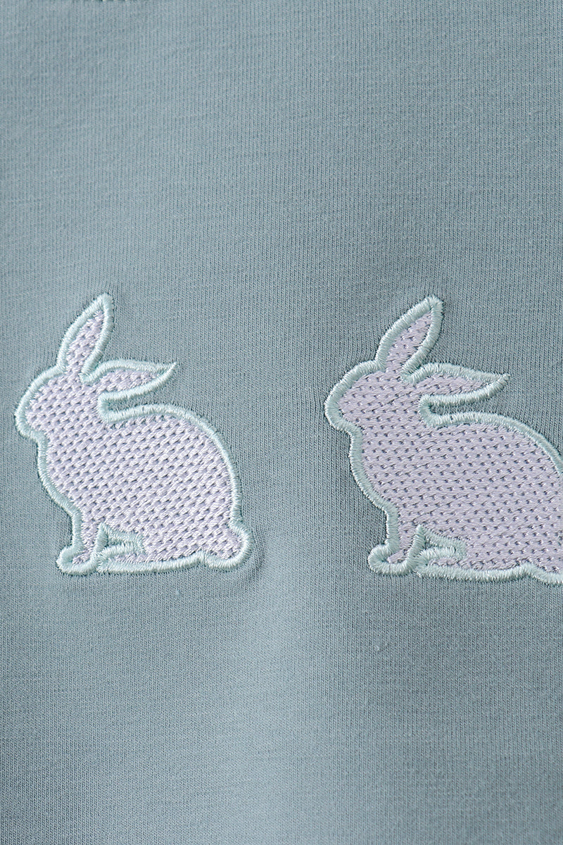 Teal Bunny Tee