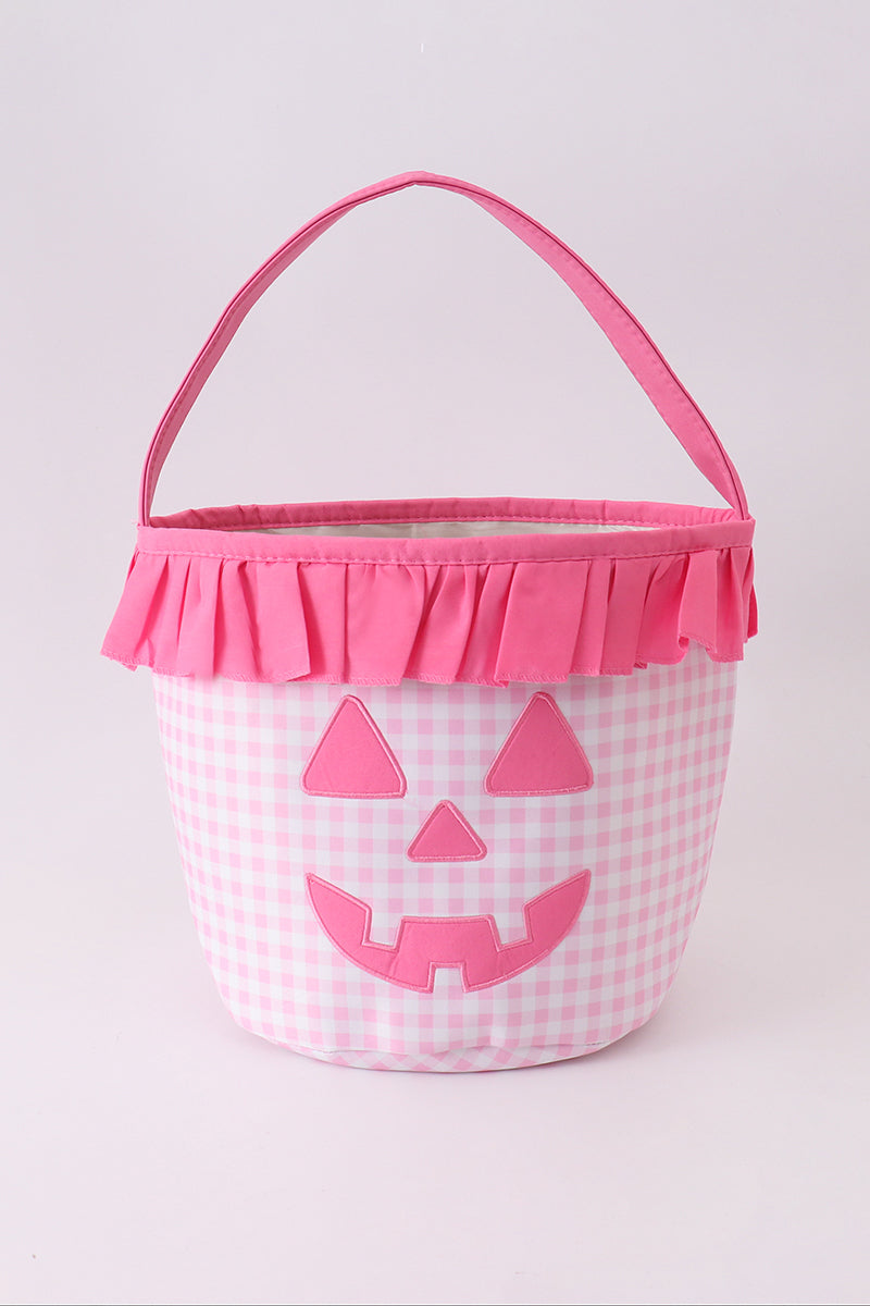 Trick or Treat Basket - Pink Ruffle