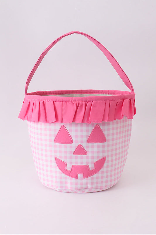 Trick or Treat Basket - Pink Ruffle