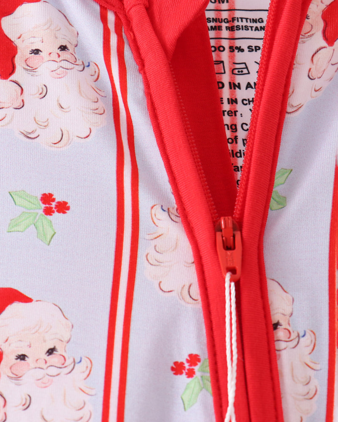 Santa Stripe PJ Romper
