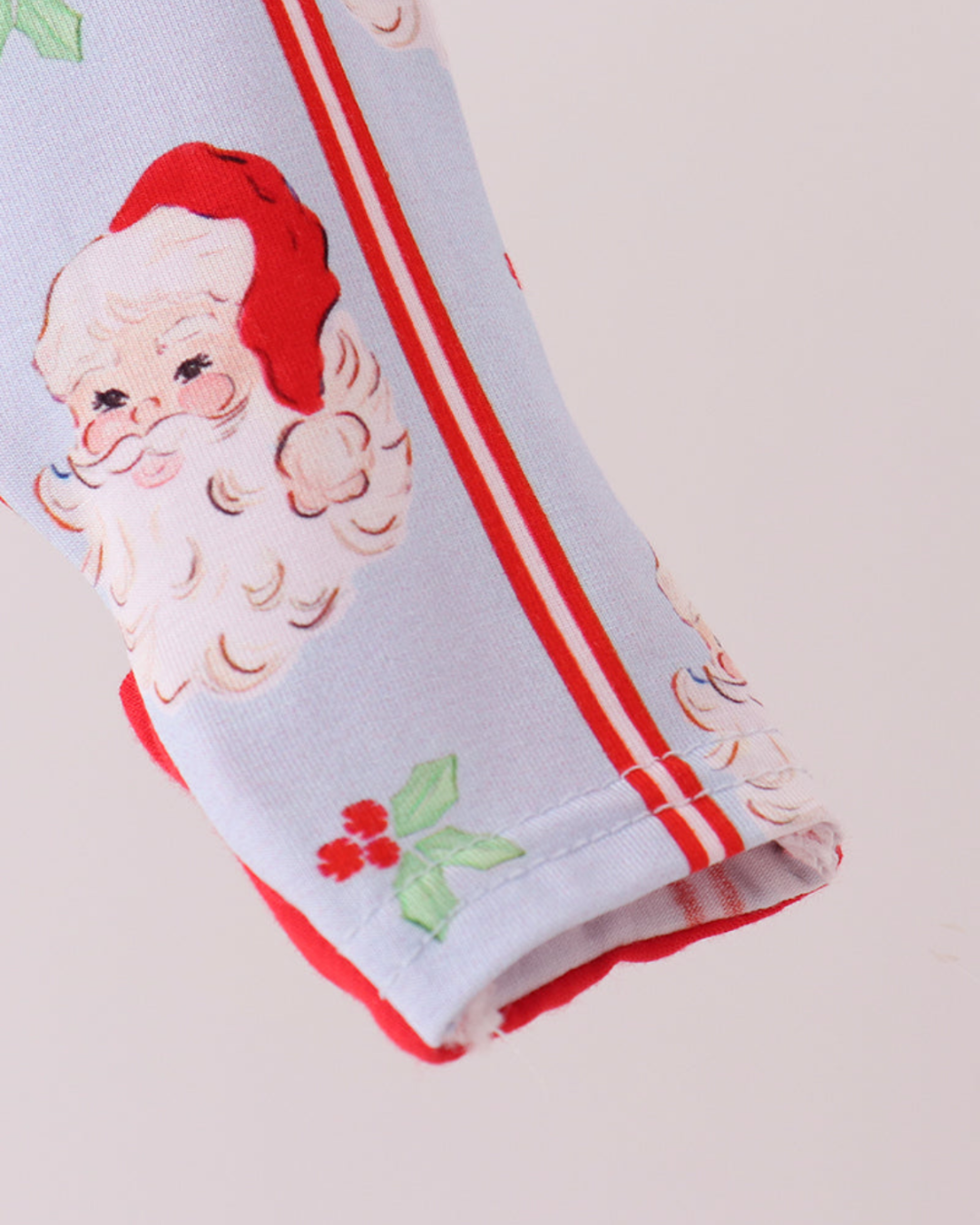 Santa Stripe PJ Romper