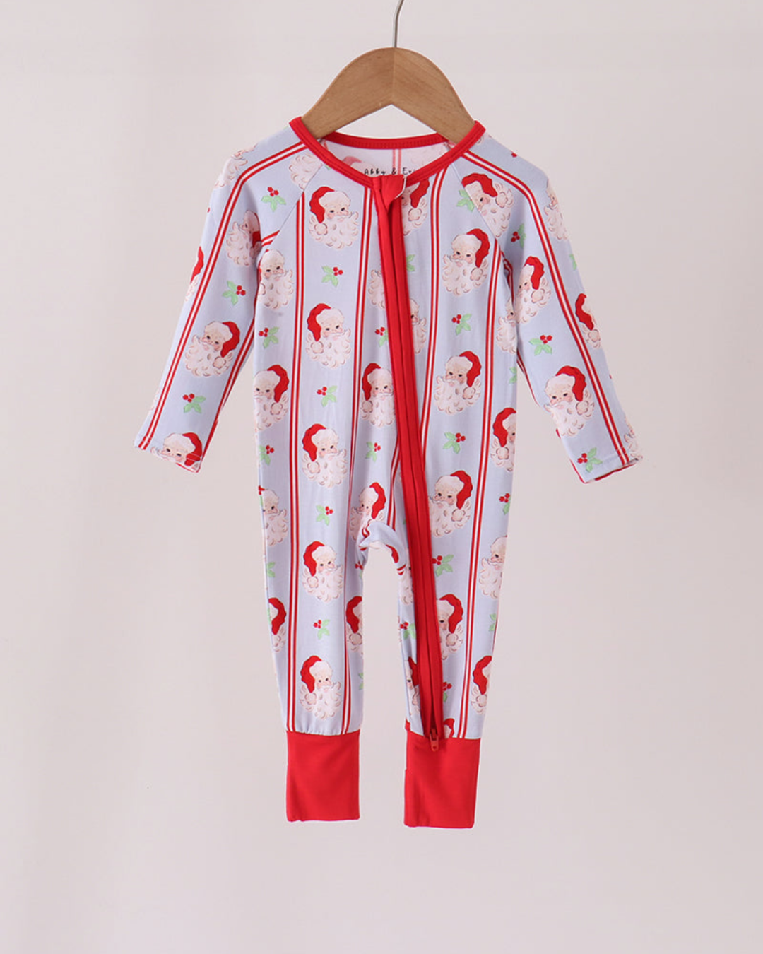 Santa Stripe PJ Romper