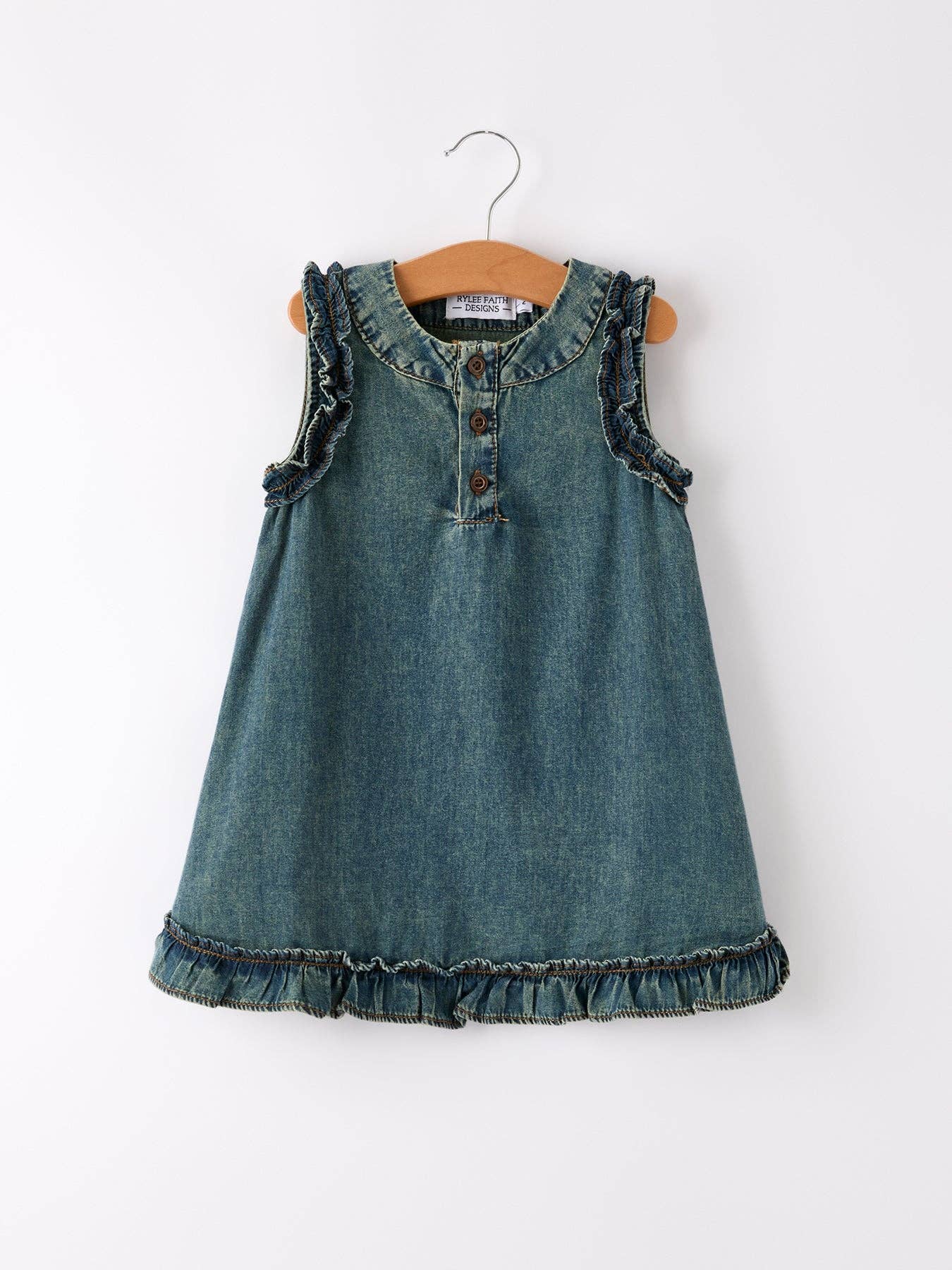 Vintage Denim Girls Dress