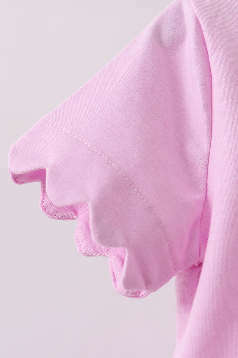 Scalloped Shorts Set - Pink