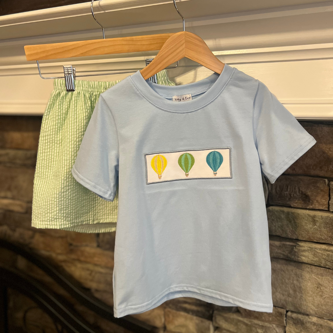 Hot Air Balloon Set – Blue