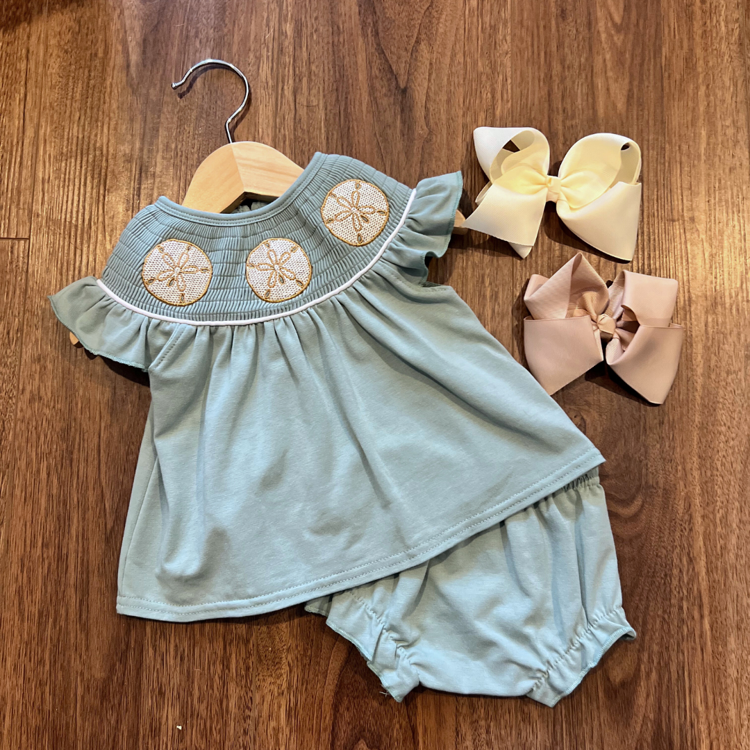 Sand Dollar Sister Bloomer Set