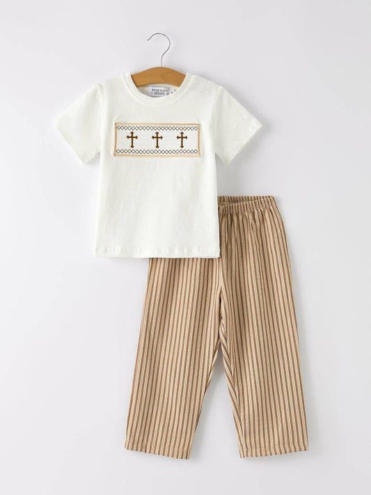 Little Cross Stripe Set