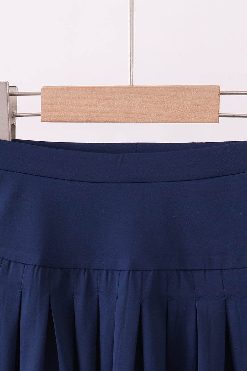 Perfect Pleats Skort - Navy Blue