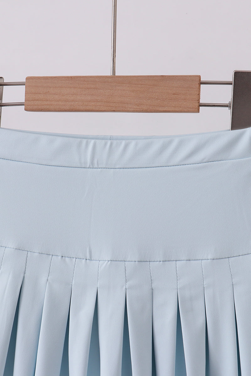Perfect Pleats Skort - Sky Blue