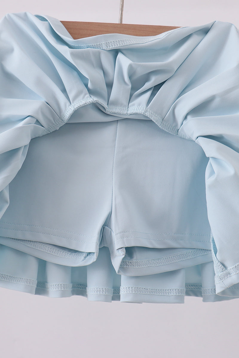Perfect Pleats Skort - Sky Blue