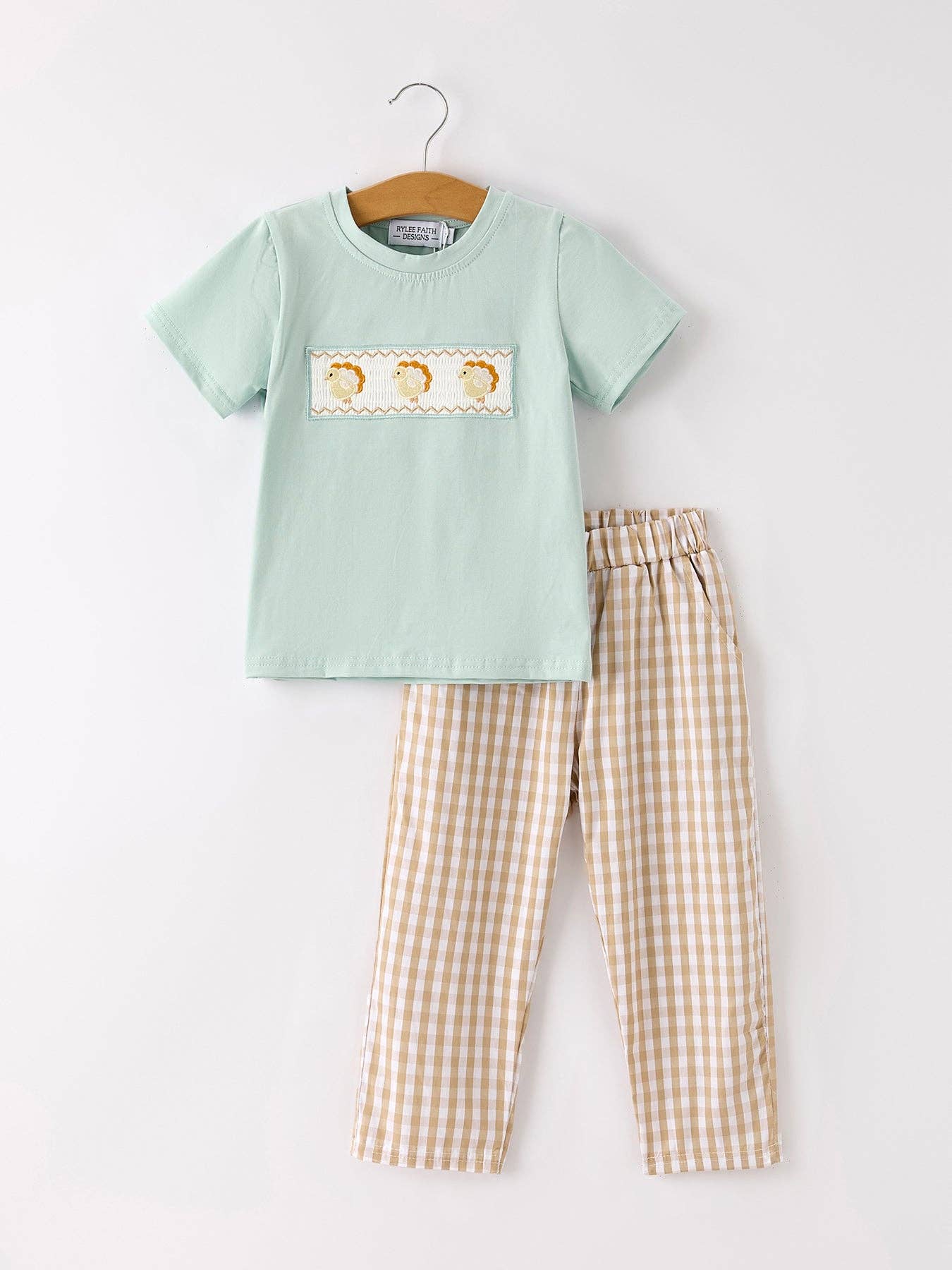 Teal Turkey Boys Set