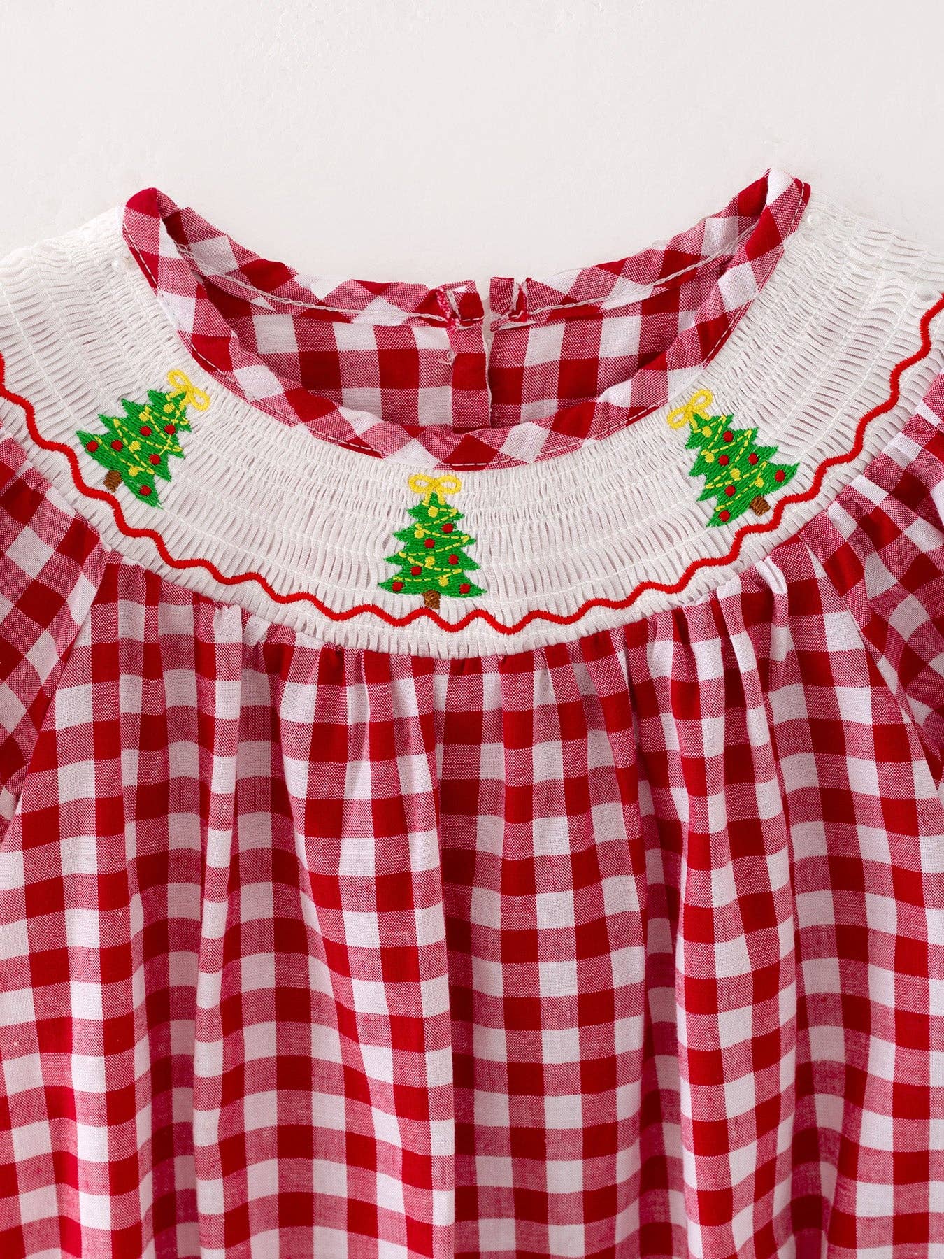 Gingham Christmas Tree Bubble