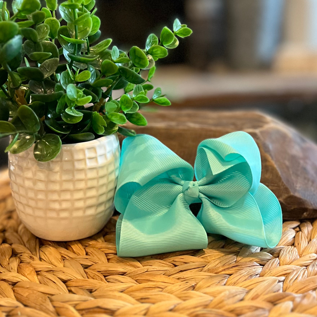 Classic Bow 4.5" - Aqua