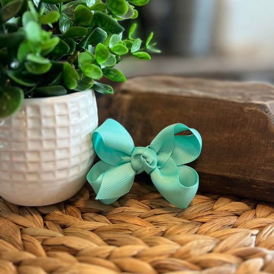Classic Bow 3" - Aqua