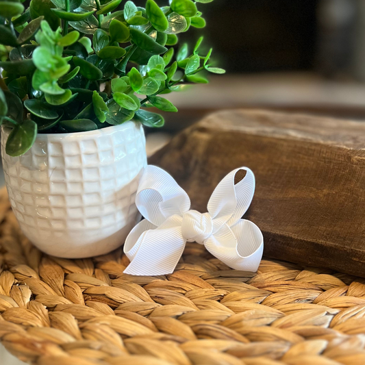 Classic Bow 3" - White