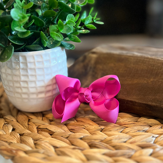 Classic Bow 3" - Fuchsia