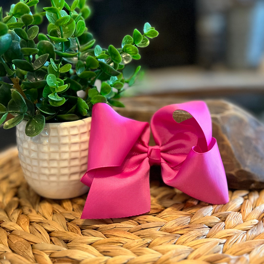 Classic Bow 4.5" - Fuchsia