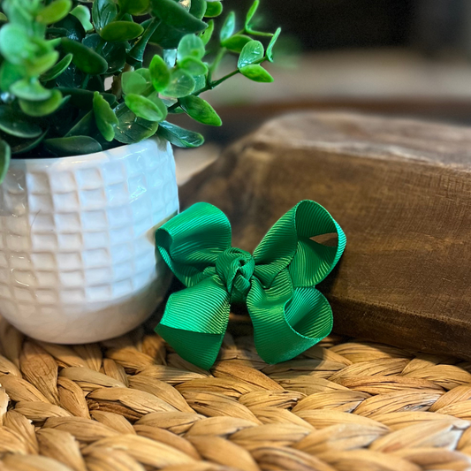 Classic Bow 3" - Kelly Green
