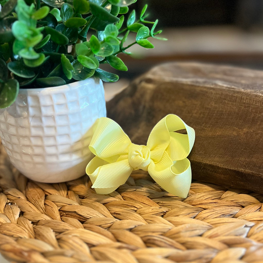 Classic Bow 3" - Light Yellow