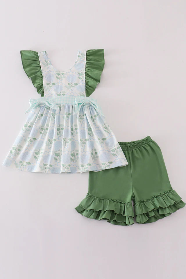 Hydrangea Breeze Shorts Set