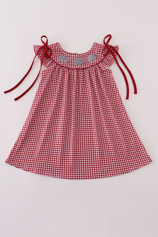 Elephant Check Dress