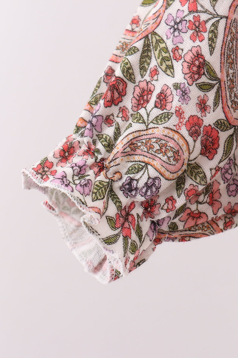 Purple Paisley Bloomer Set