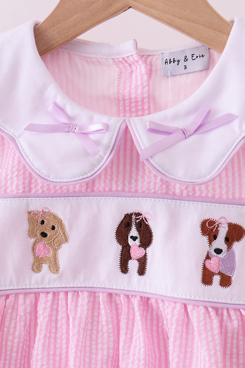 Puppy Kisses Seersucker Set