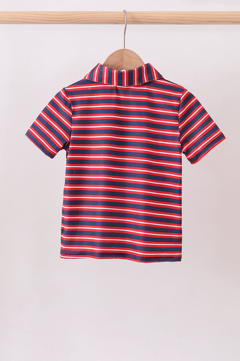 Patriotic Stripe Polo