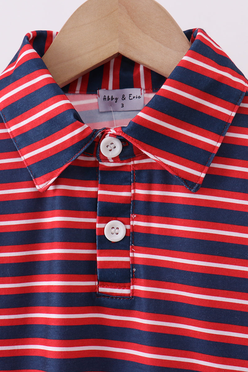 Patriotic Stripe Polo