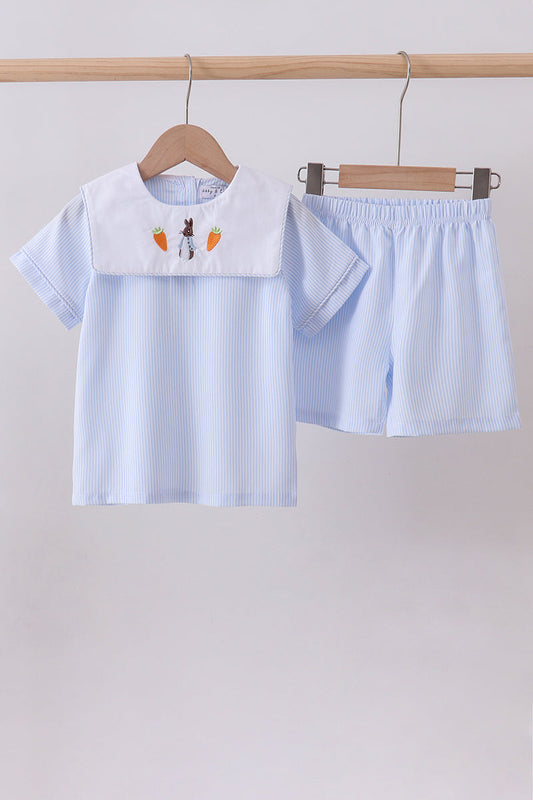 Bunny Stripe Shorts Set