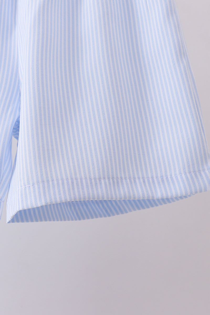 Bunny Stripe Shorts Set