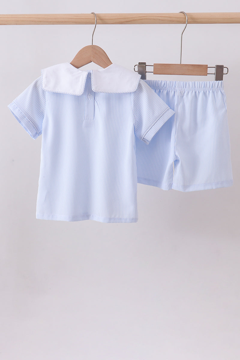 Bunny Stripe Shorts Set