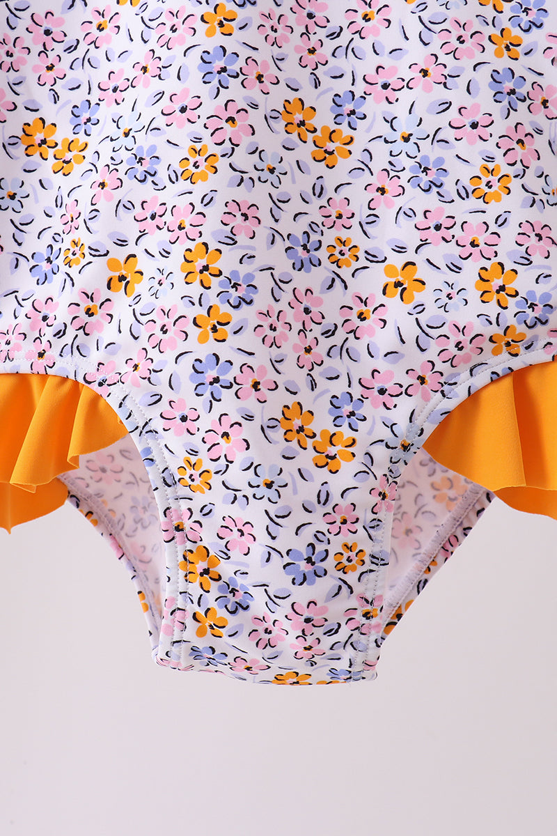 Marigold Floral Swim