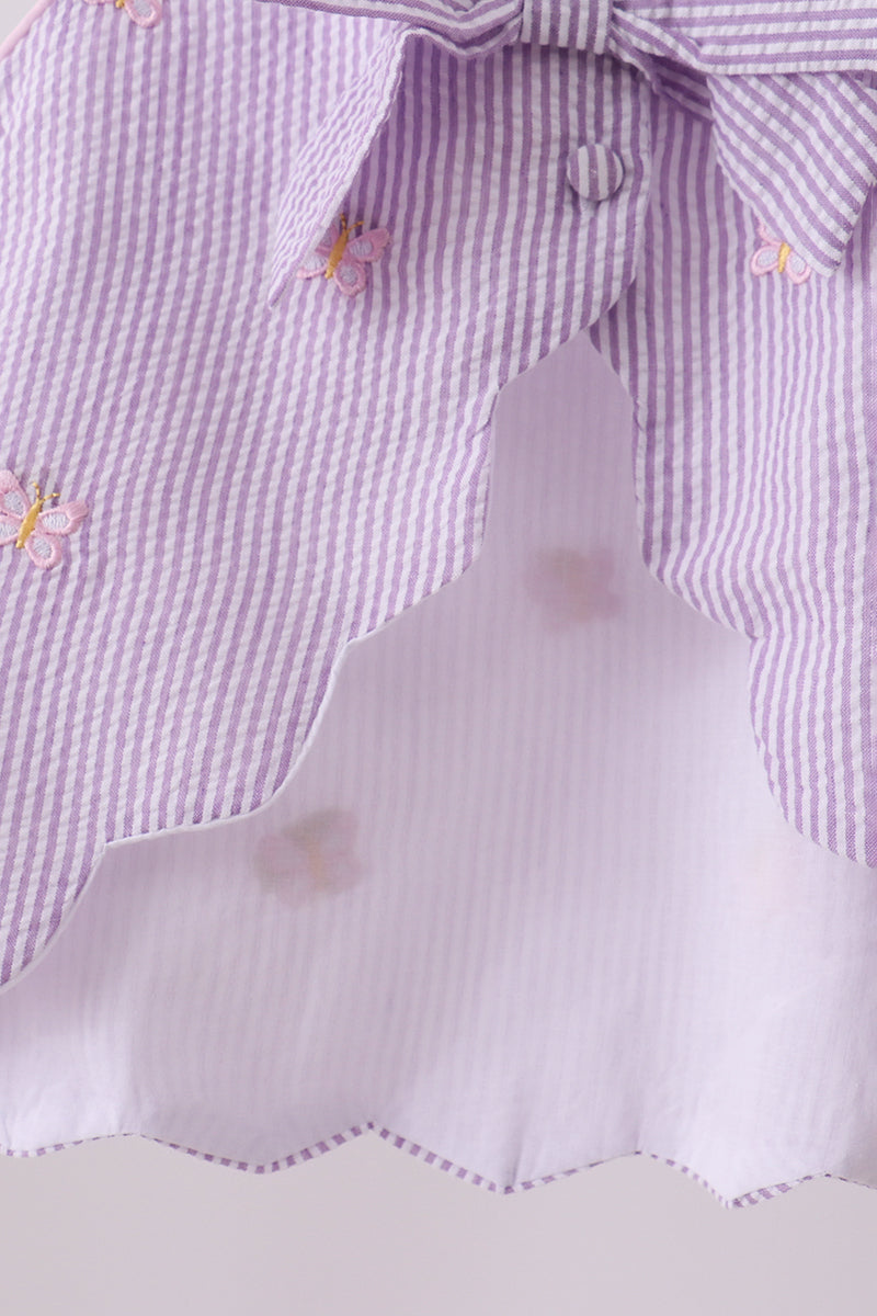 Purple Butterfly Bloomer Set
