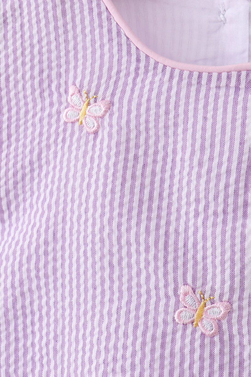 Purple Butterfly Bloomer Set